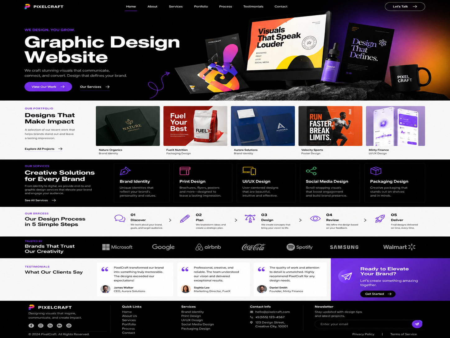 Graphic Design Website sample preview